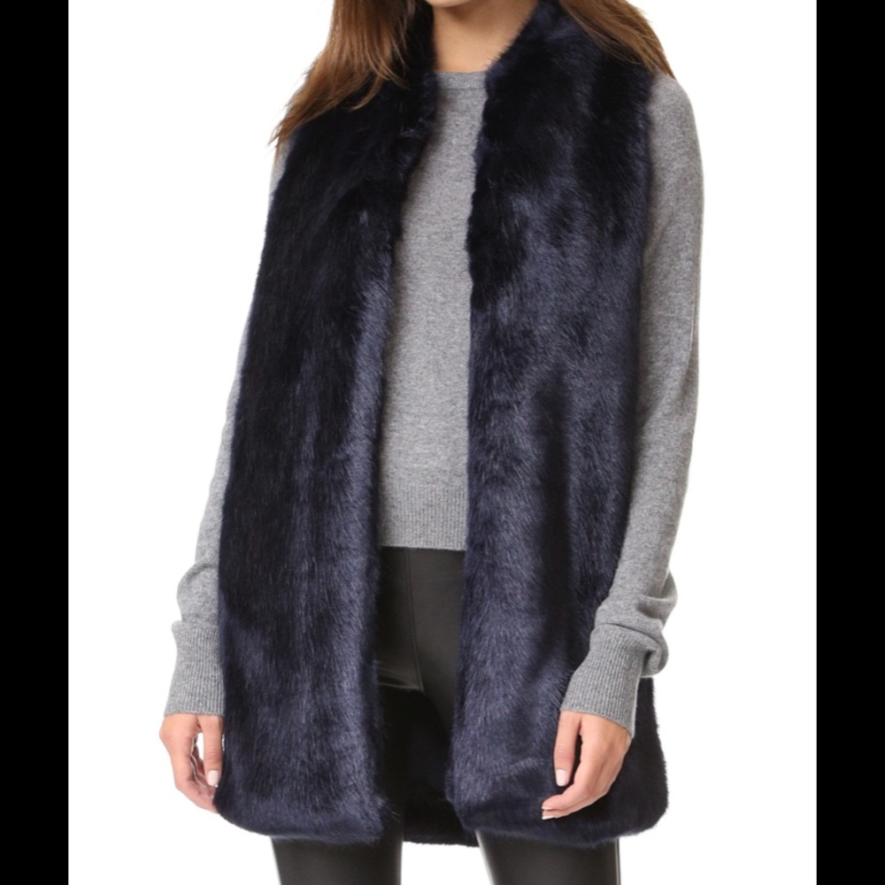 Amanda Uprichard faux fur vest